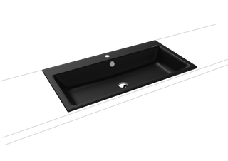 Kaldewei Einbau-Waschtisch PURO 3152 90x46cm, 1 Hahnl., sw, P-E, cool grey90