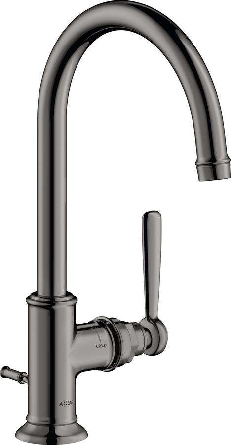 Artikelbild 1 des Artikels „hansgrohe WT-EHM 210 Axor Montreux A 175mm, m Zugst.Abl.Gar., pol. bla vc mit Zugstangen-Ablaufgarnitur | polished black chrome“