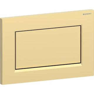 Geberit Betätigungsplatte Sigma10 Square gold, f Spül-Stopp-Spül., verschraubbar