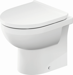 Duravit Stand-Tiefspül-WC No. 1 Compact 37x48cm, 4,5 l, Abg. waag., riml., weiß