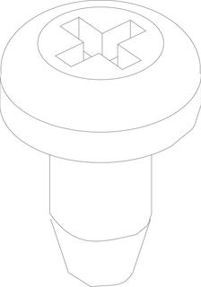 BOSCH Ersatzteil TTNR: 29106114320 Schraube 4,8x13 (10x) everp