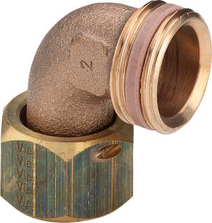 Viega Winkelverschraubung Sanfix 2026.8 G 3/4, 90Gr., selbstdich., f WZ, Rotguss