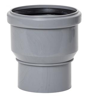 Airfit Reduzieradapter DN 90x75, konzentrisch, PP, grau