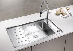 Blanco Spüle ANDANO XL 6 S-IF Compact 86x50cm, ES sgl, Be re, m Abl-Fernbed.