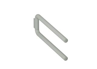HEWI Handtuchhalter 477 445x160mm, 2-tlg., matt, felsgrau