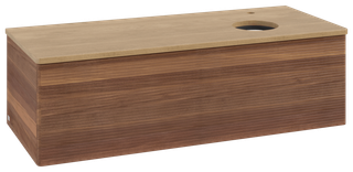 V&B WT-Unterschrank m F-Struktur Antao 120x36x50cm, HL, WBP hon. Oa, w. wal