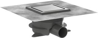 hansgrohe RainDrain Spot + Punktablauf Set, 150/150mm, m höhenv. R, ES Finish