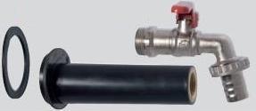 Airfit Tank-Adapter-Auslauf-Set Dichtungssch., Kugelhahn und Tankadapter