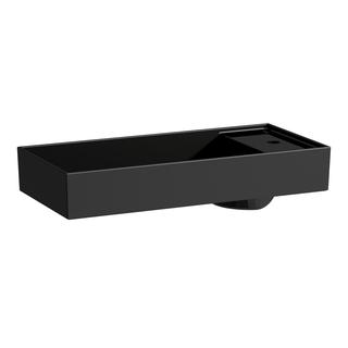 Laufen Waschtisch-Schale KARTELL 75x35cm, m A-Bank, o ÜL, 1 Hahnl., sw gl